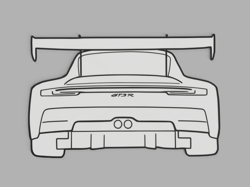 Porsche  GT3R Backside Wall Art